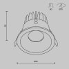  Lampa wbudowana wpuszczana w sufit LED aluminiowa biała okrągła możliwość ściemniania Zoom MAYTONI DL034-L12W3K-D-W